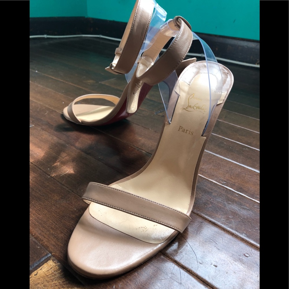 Worn, Authentic Christian Louboutin heels